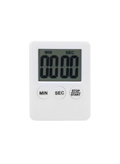 Digital Kitchen Timer White 60x70x10mm