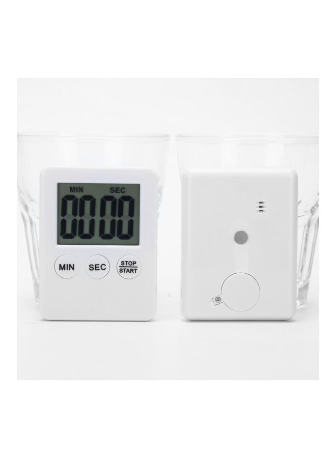Generic - Digital Kitchen Timer White 60x70x10mm - Image 1