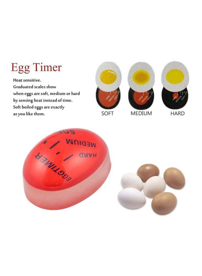 Generic - Egg Colour Changing Timer Red 5.6x4x4centimeter - Image 1