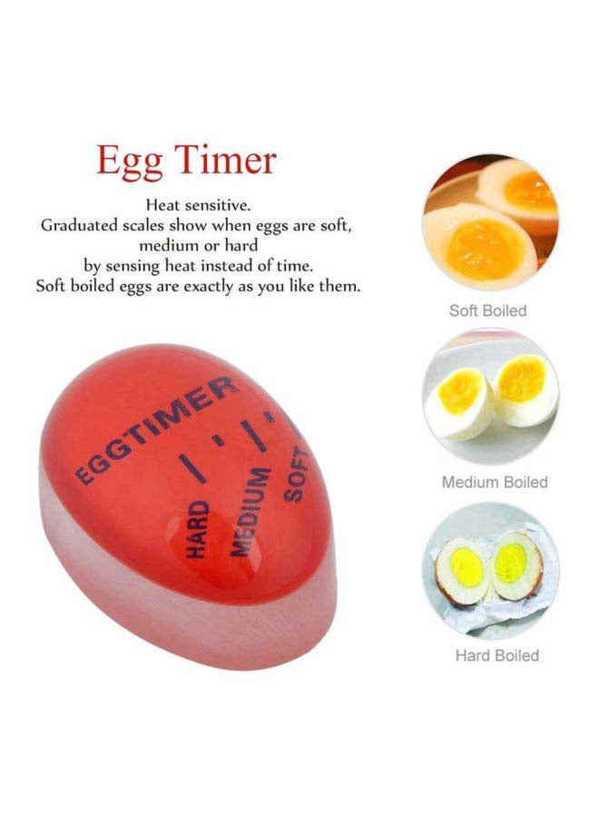 Generic - Egg Colour Changing Timer Red 5.6x4x4centimeter - Image 1