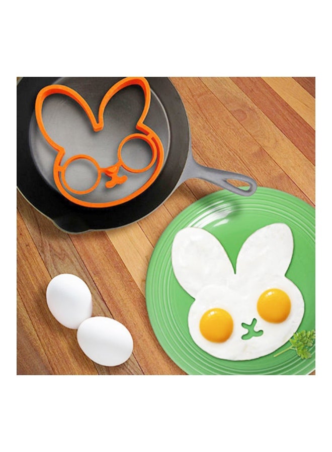 Rabbit Shaped Pancake Ring Mould Orange 13x10.7x1.5cm  - Image 2