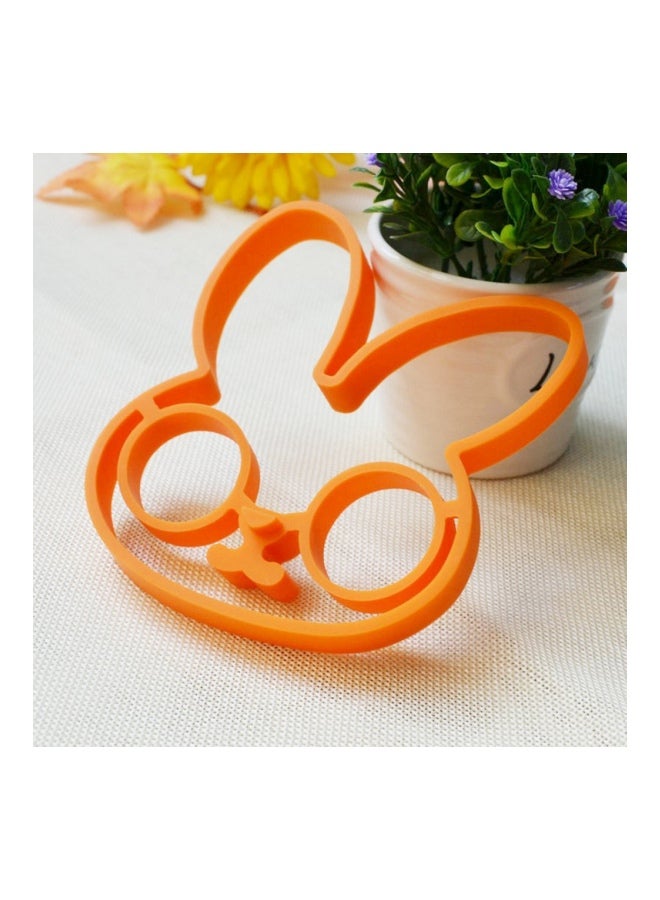 Rabbit Shaped Pancake Ring Mould Orange 13x10.7x1.5cm  - Image 3