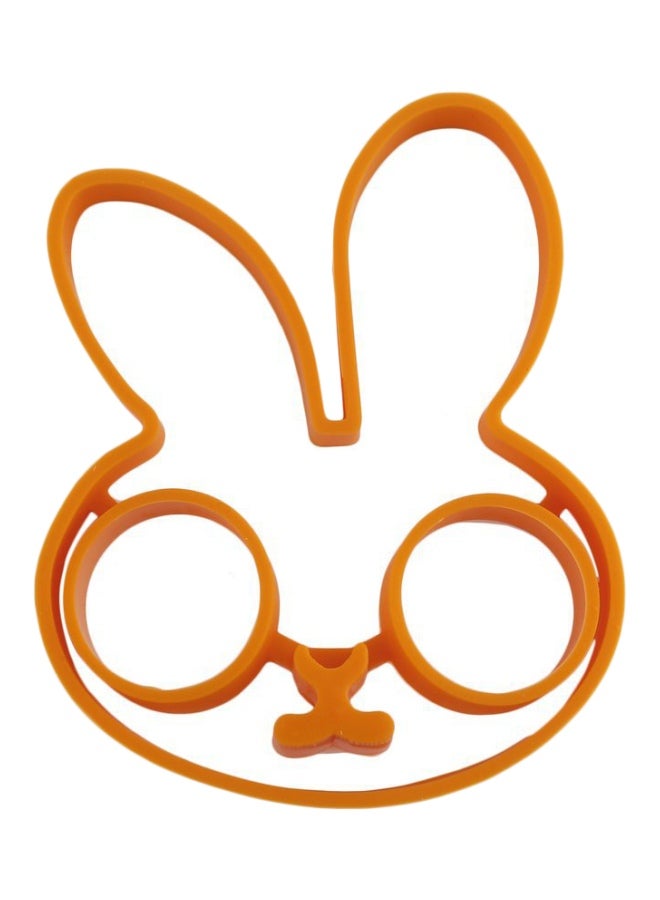 Rabbit Shaped Pancake Ring Mould Orange 13x10.7x1.5cm  - Image 1