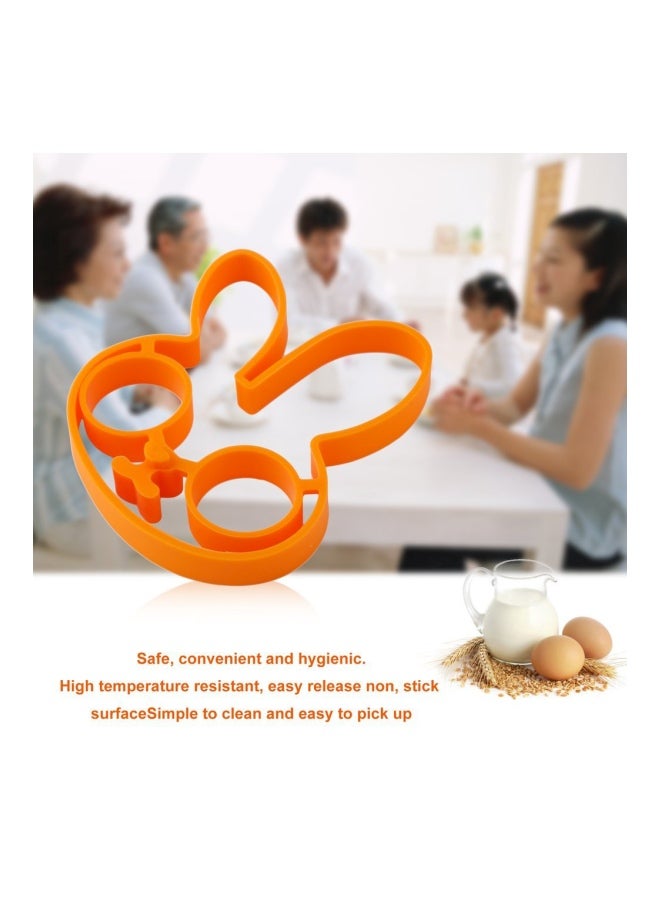 Rabbit Shaped Pancake Ring Mould Orange 13x10.7x1.5cm  - Image 4