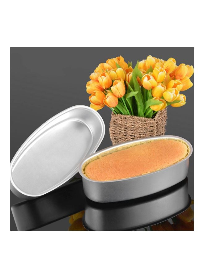 Oval Shape Baking Mould Silver 22.5x11.5x5cm - Image 2