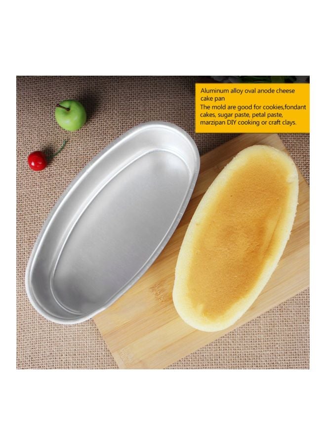 Oval Shape Baking Mould Silver 22.5x11.5x5cm - Image 3