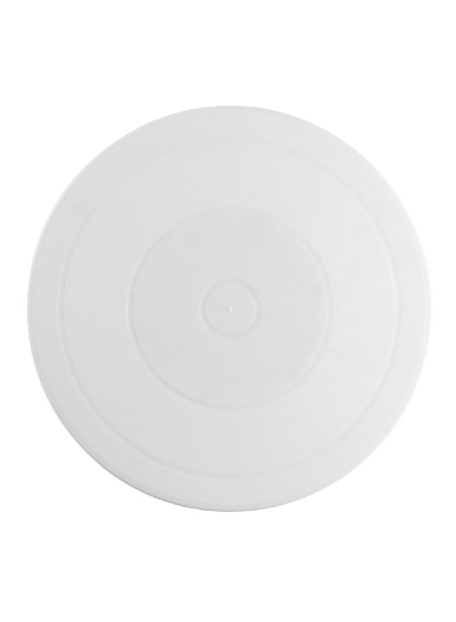 منصة تزيين الكعك طاولة دوارة أبيض 28x28x7سم - Image 1