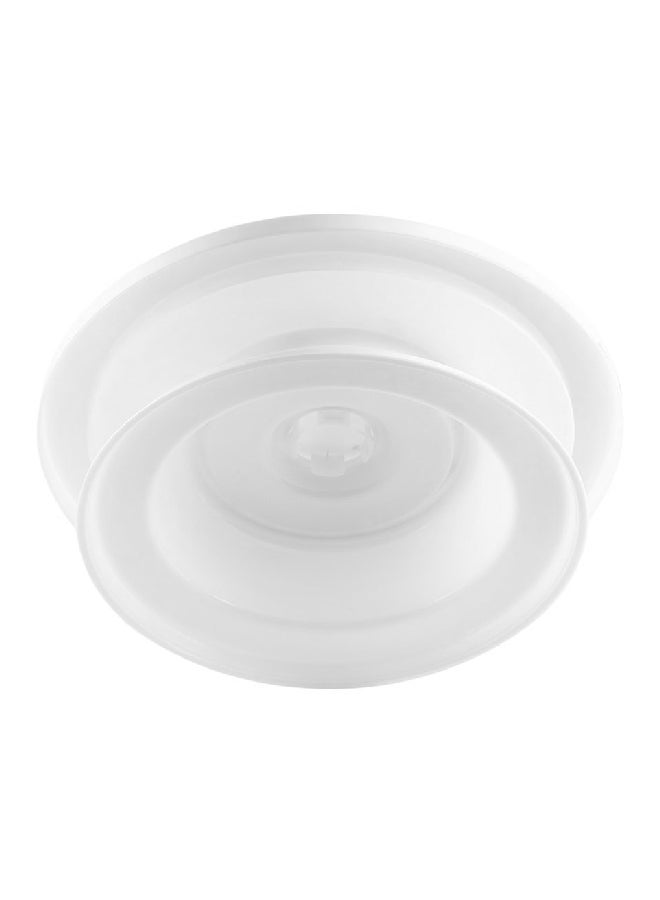 منصة تزيين الكعك طاولة دوارة أبيض 28x28x7سم - Image 3