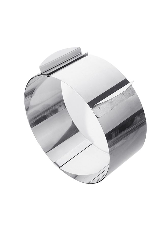 Adjustable Round Cookie Ring Mould Silver 16x17x9cm - Image 5