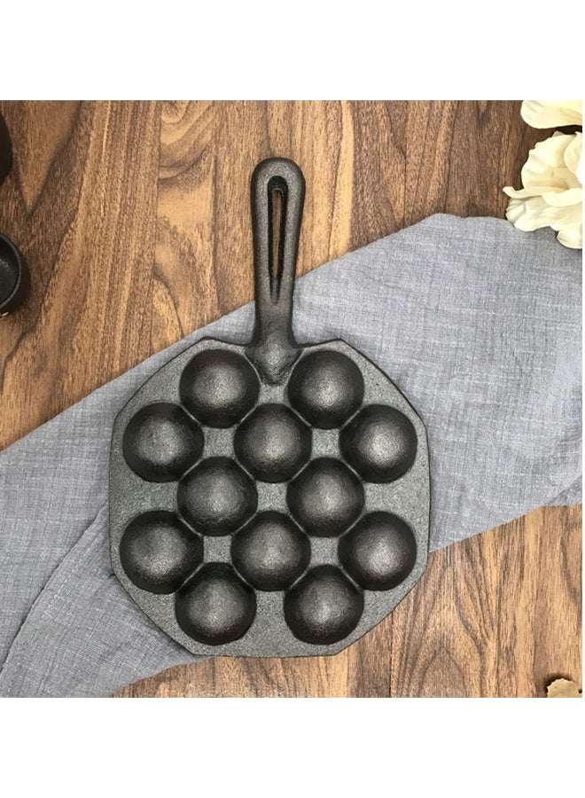 Takoyaki Baking Mould Pan Black 300x195x45mm - Image 5