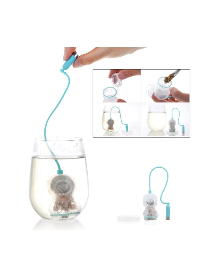 PREUP - Tea Infuser Strainer Blue 3.5x3.5x5.7cm - Image 1