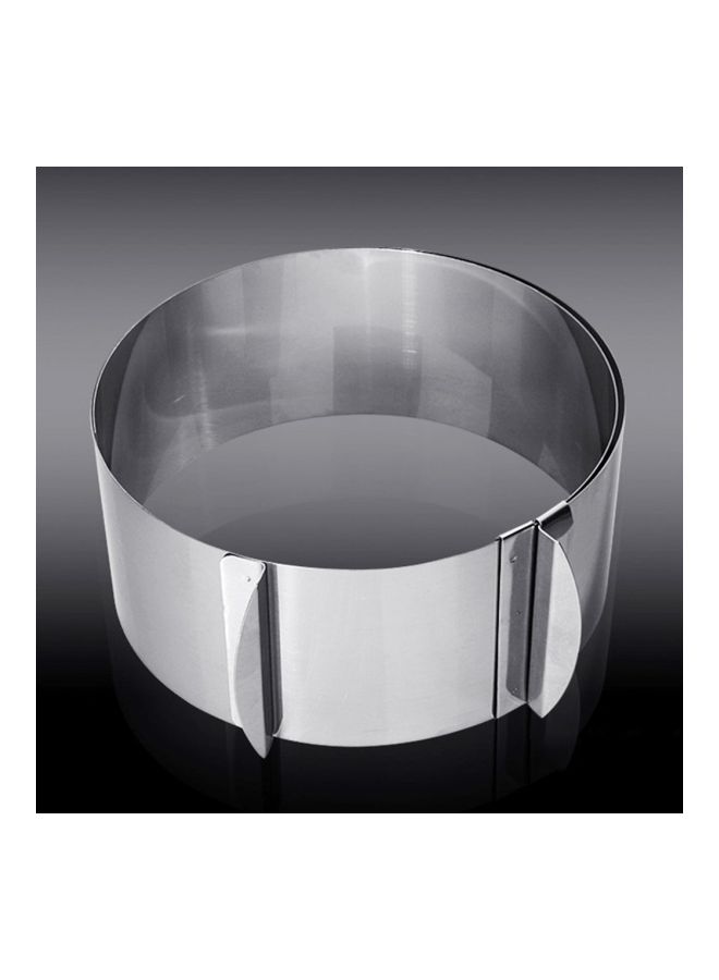 Adjustable Round Cookie Ring Mould Silver 16x17x9cm - Image 4