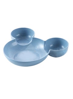 Cartoon Appearance Dinner Plate Blue 13.5x13.5x3.5cm