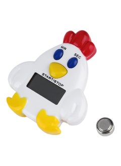 Mini Chicken Mechanical Timer Alarm Bell White/Yellow/Red 7x6x2.5centimeter
