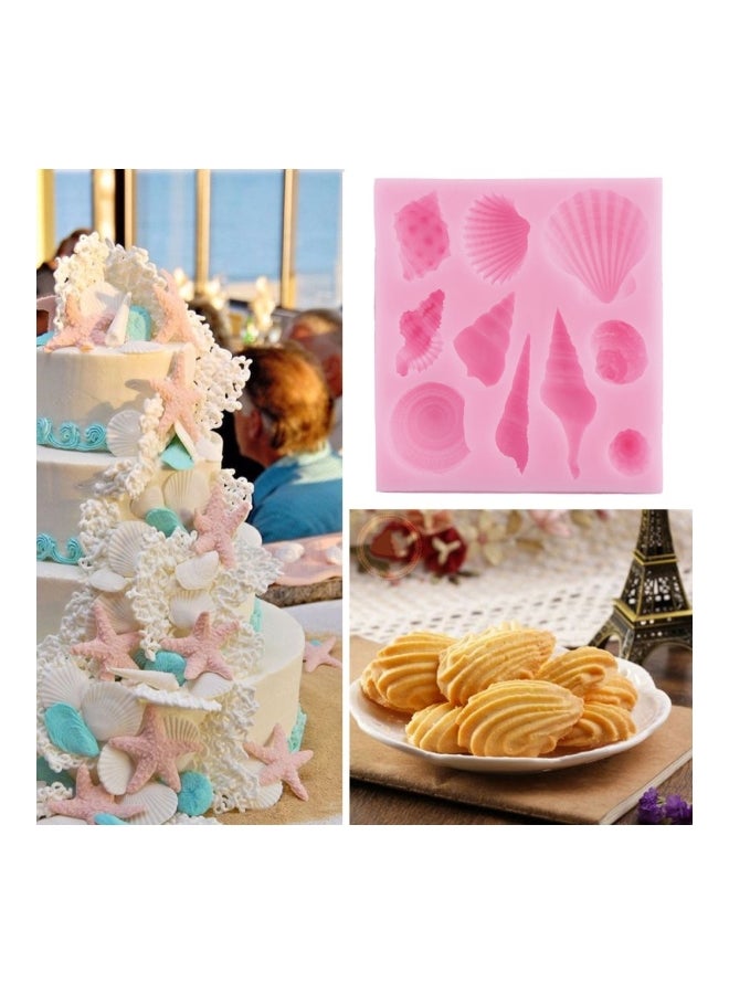 3D Seashell Beach Shells Shaped Mould Pink 1.5x4x8centimeter - Image 3