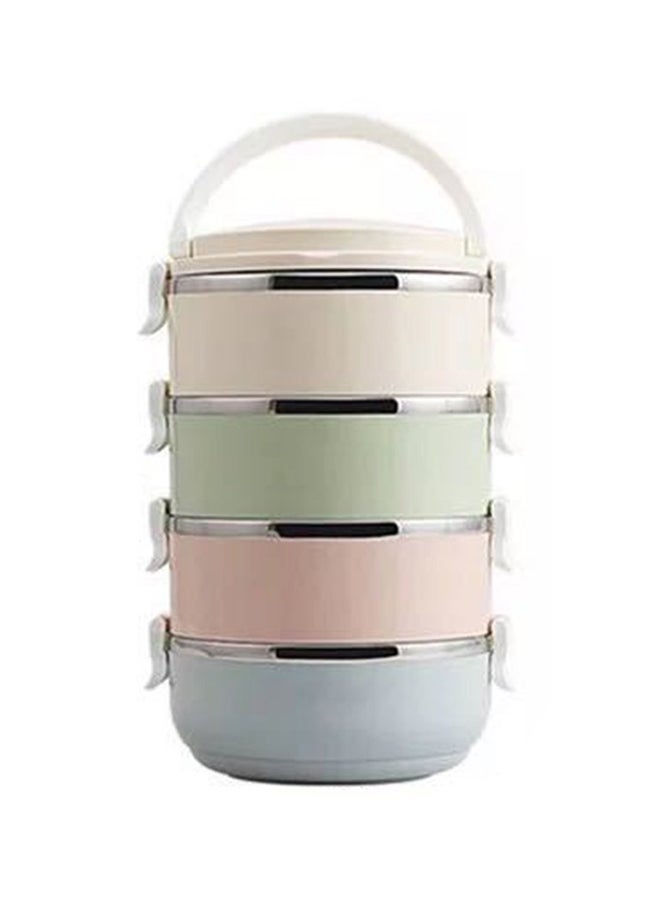 Thermal Lunch Box Beige/Green/Blue  - Image 1
