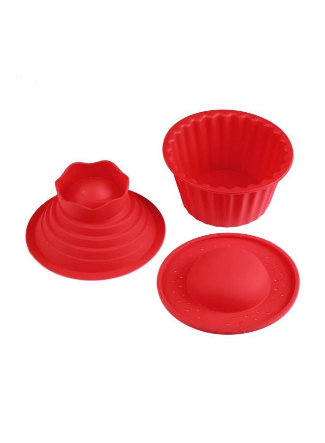 Silicone Cake Mould Red 16x10.5x16cm - Image 1