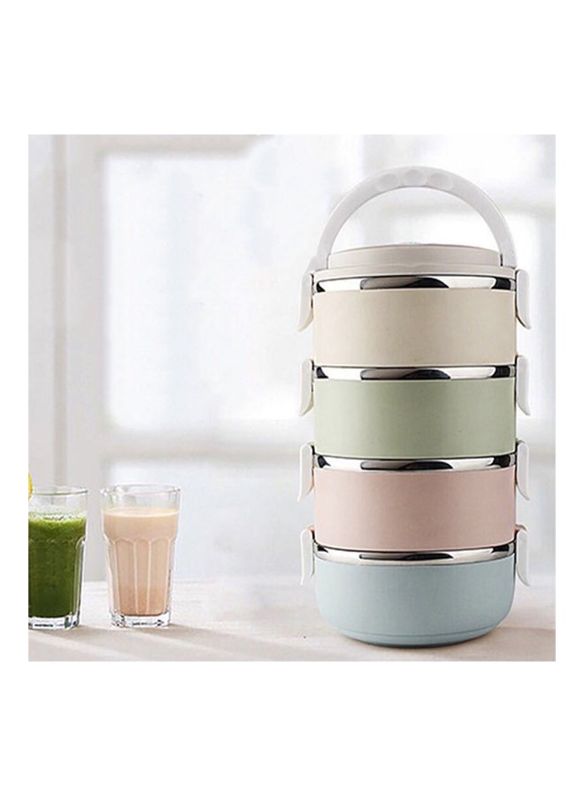 Thermal Lunch Box Beige/Green/Blue  - Image 2