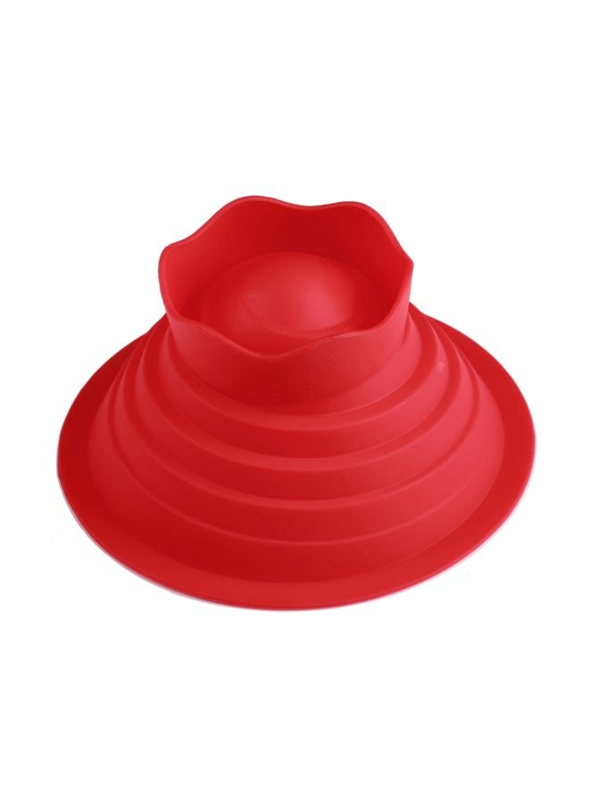 Silicone Cake Mould Red 16x10.5x16cm - Image 3