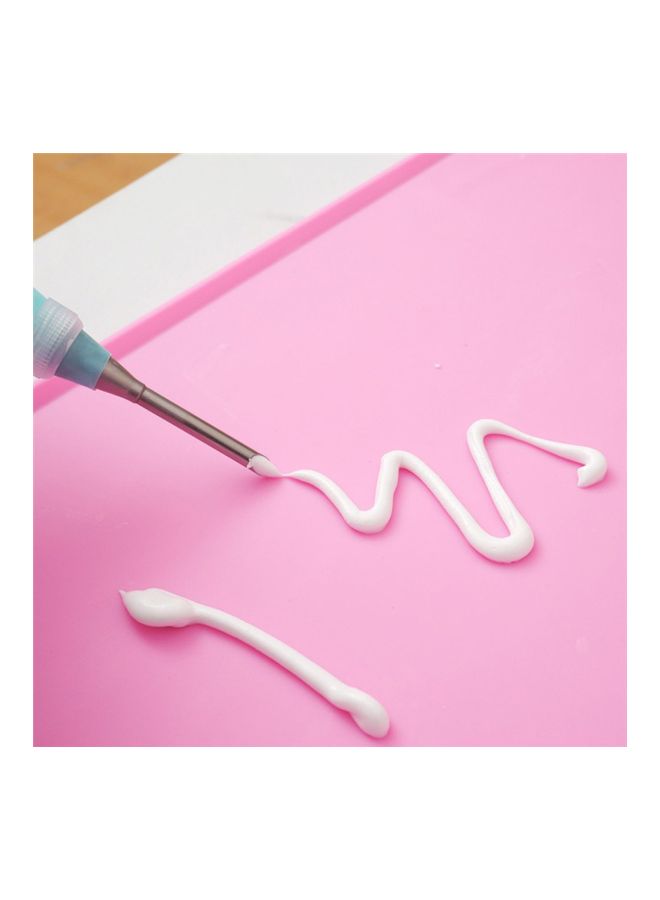 مانبو طقم فوهات لقمع التزيين بالقشدة من قطعتين فضي 80x15x15مم - Image 4