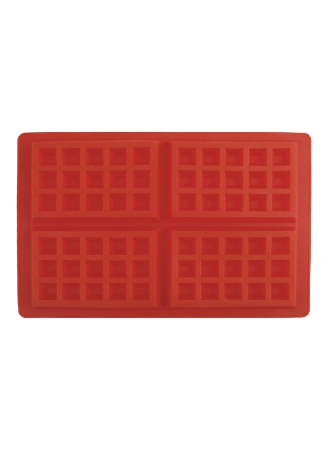 Generic - Waffle Baking Mould Red 27x18x2cm - Image 1