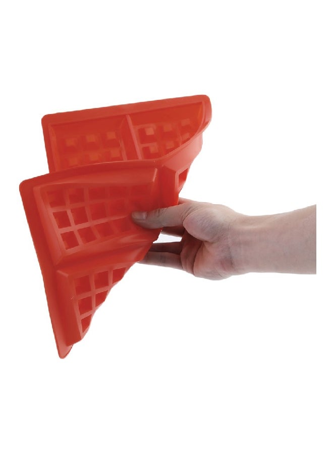 Generic - Waffle Baking Mould Red 27x18x2cm - Image 1