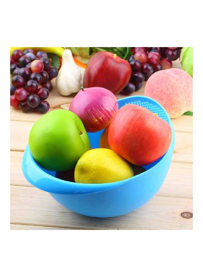 Rice Wash Strainer Blue 12x18x9cm - Image 4