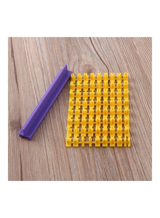 Alphabet Number Mould Yellow/Purple 12.7x1.9x1centimeter - Image 2