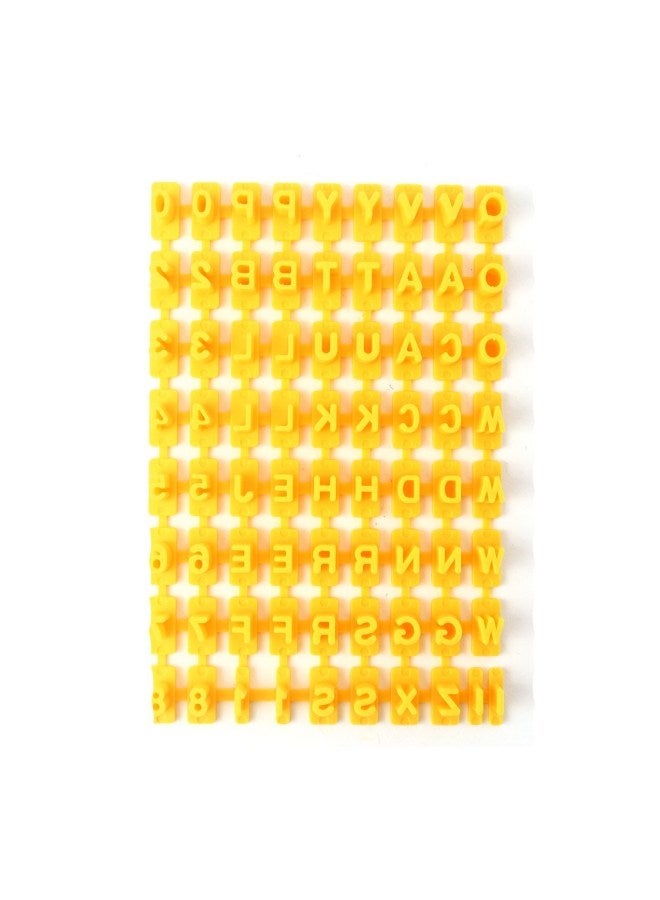 Alphabet Number Mould Yellow/Purple 12.7x1.9x1centimeter - Image 4
