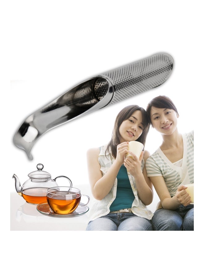 Tea Strainer Filter Diffuser Silver 8cm