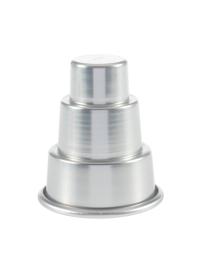 قالب خَبز مكون من 3 مستويات فضي 8x5x5Ø³Ù†ØªÙŠÙ…ØªØ± - Image 2