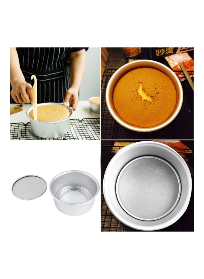 Non-Stick Round Mould Pan Silver 16.5x16.5x7.5cm - Image 2