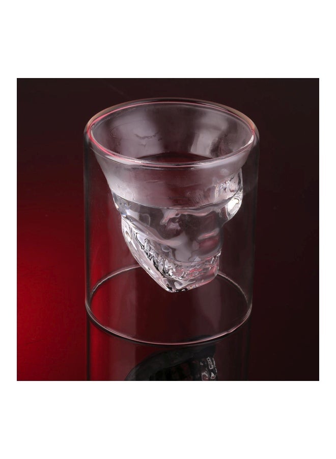 Generic - Skull Shaped Head Shot Glass Clear 4.5x4.5x5centimeter - Image 1