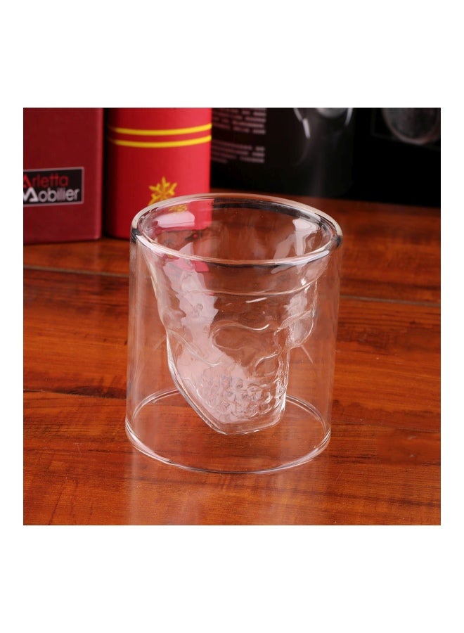 Generic - Skull Shaped Head Shot Glass Clear 4.5x4.5x5centimeter - Image 1