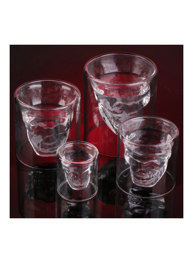 Generic - Skull Shaped Head Shot Glass Clear 4.5x4.5x5centimeter - Image 1