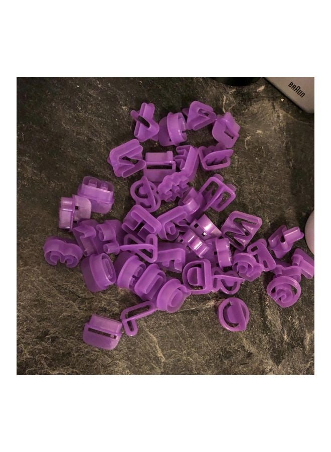 شاربدو طقم مكون من 40 قطعة من قوالب تزيين الكيك بأشكال الحروف أرجواني 2x3x2Ø³Ù†ØªÙŠÙ…ØªØ±  - Image 5