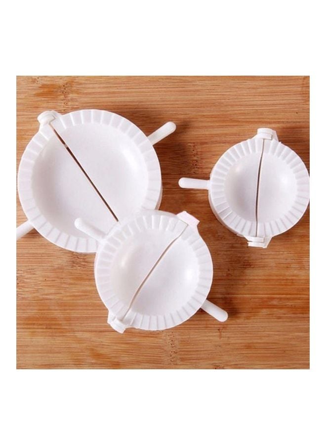 Sharpdo 3-Piece Dumpling Mould Set White 10x10x3cm - Image 2