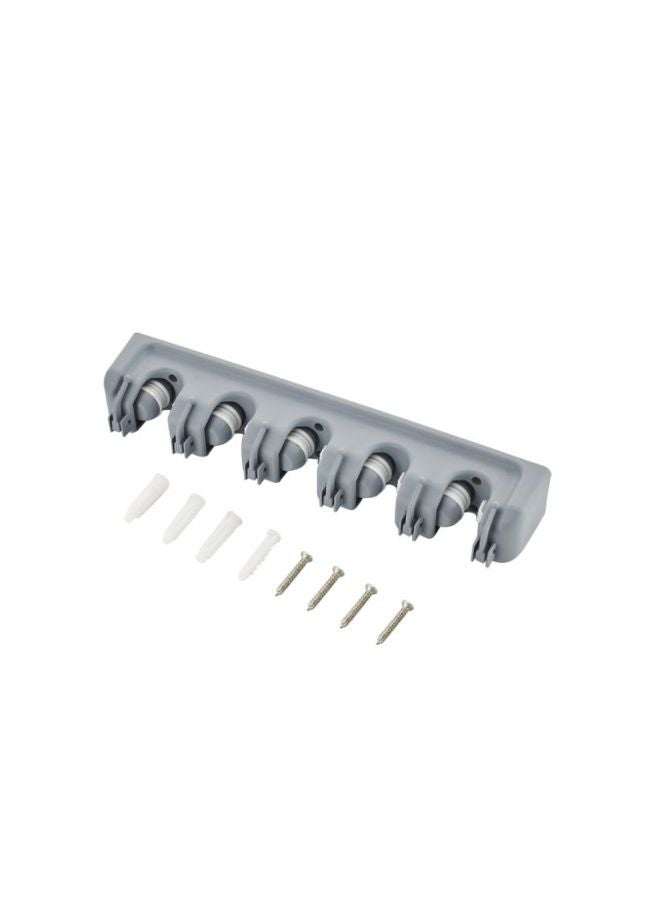 Sharpdo 5-Piece Wall Mounted Storage Rack Set Grey 41.5x8.5x6.2centimeter - Image 4