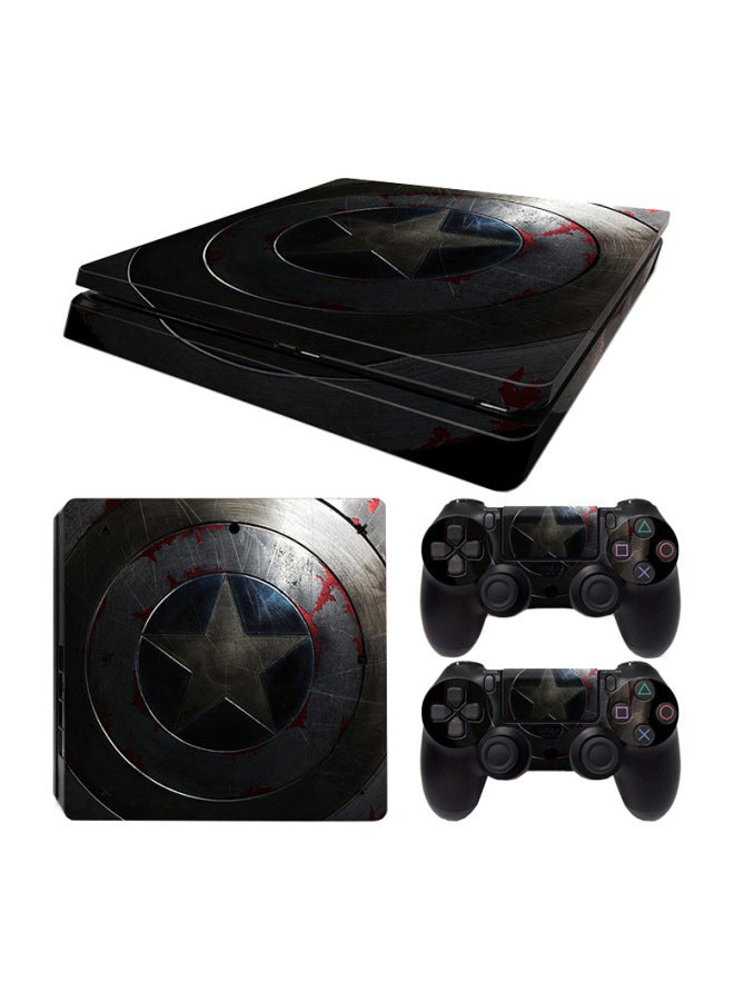 Flash Hawk Console And Controller Sticker Set For PlayStation 4 