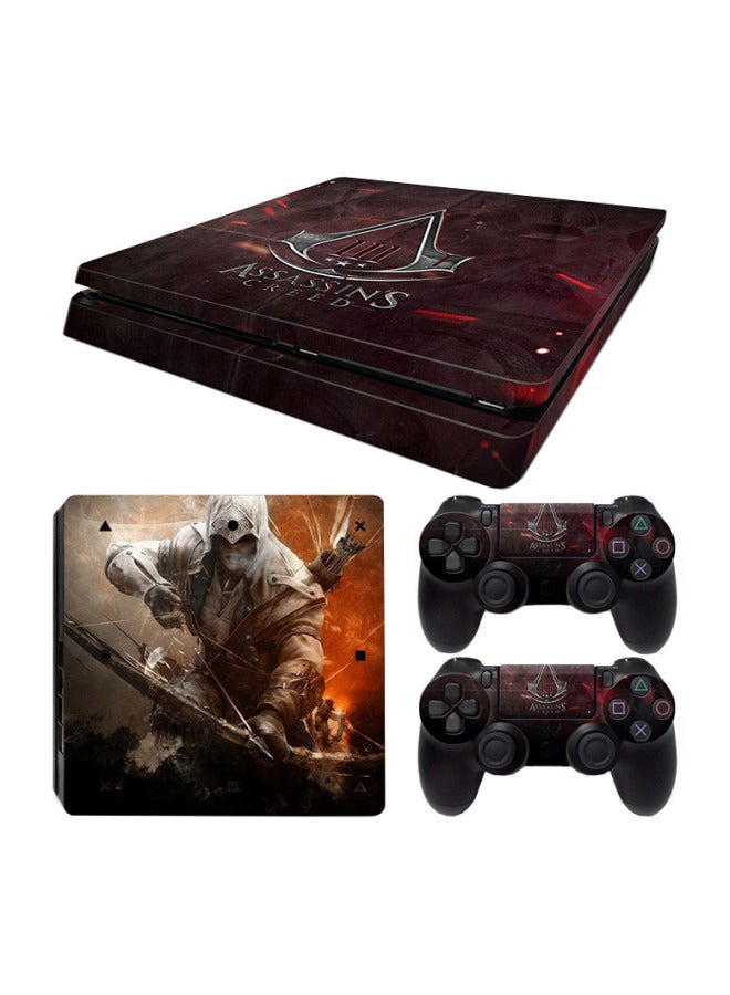 Flash Hawk Console And Controller Sticker Set For PlayStation 4 