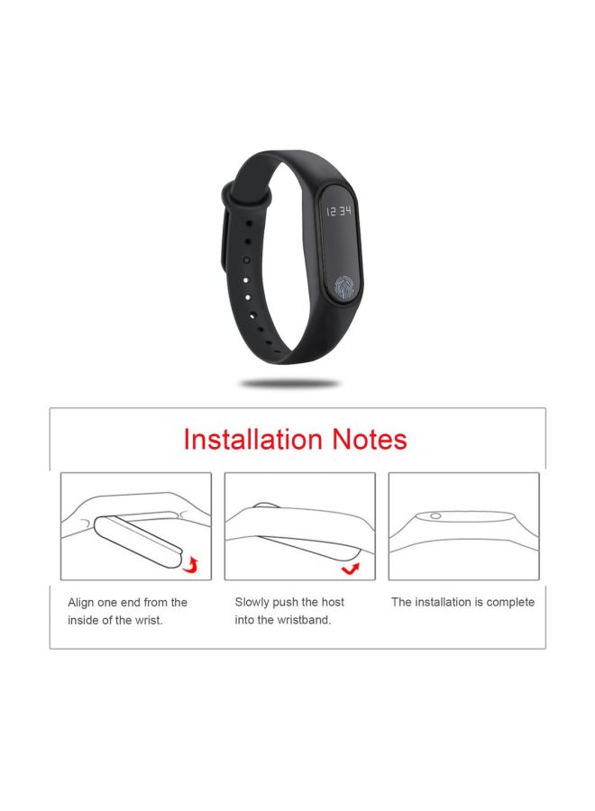 0.42 Inch OLED Bluetooth Heart Rate Monitor Time Display Smart band Black/White Black/White - Image 5