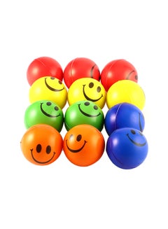 Generic 12-Piece Smile Face Stress Relief Balls  - Image 1