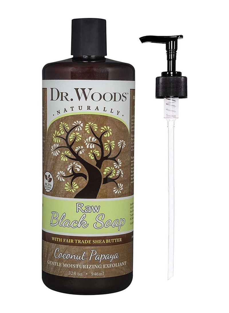 Dr. Woods Raw Black Soap With Pump 946ml 