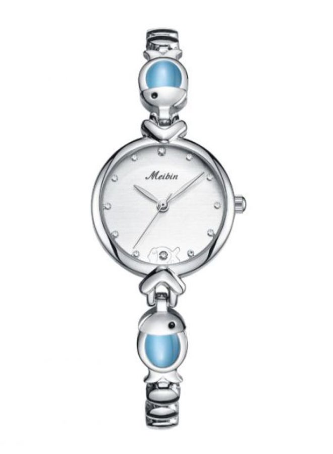 ميبين - ساعة يد بعقارب وسوار من الستانلس ستيل طراز M1056-BLS women - Image 1