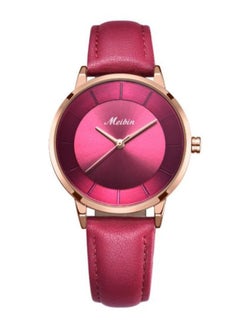 Meibin women Leather Analog Watch M1202-RRG 