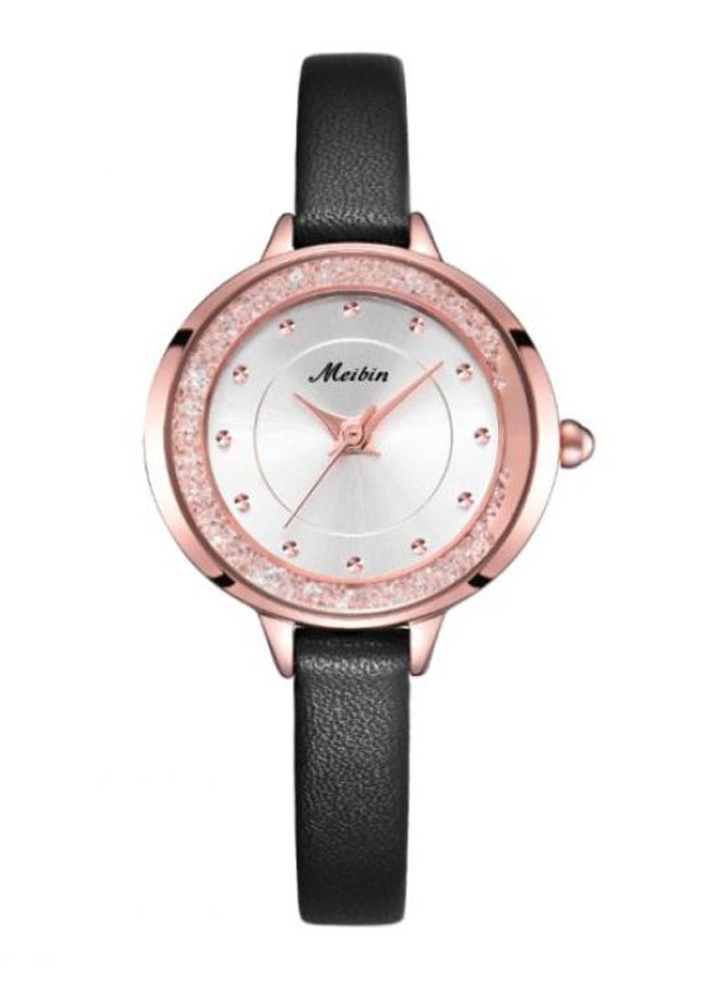 Women's Leather Analog Watch M1096-BRG - v1556483714/N24487903A_1