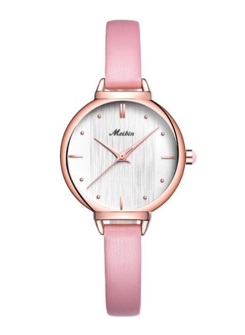 women Leather Analog Watch M1065-PRG
