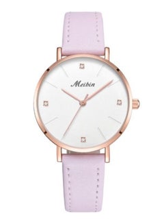 Meibin women Leather Analog Watch M1176-KRG  - Image 1
