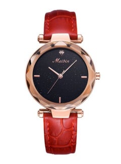 Meibin Women's Leather Analog Watch M1183-RRG 