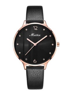 Meibin women Leather Analog Watch M1172-BRG 